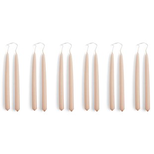 Hay Mini Conical Kaars Set Van 12 Light Rose Hay Mini Conical Kaars Set Van 12 Light Rose
