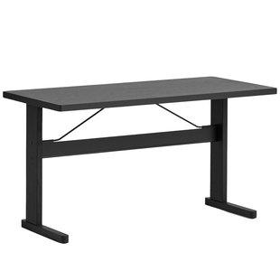 Hay Passerelle Bureau Zwart Gelakt Eiken Black Crossbar