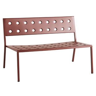 Hay Balcony Lounge Tuinbank Zonder Armleuning 113.5 Iron Red