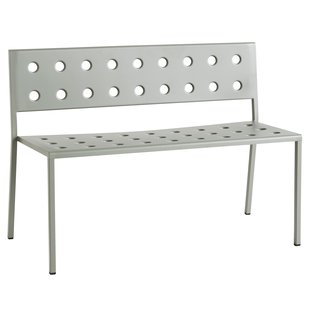 Hay Balcony Eetbank Met Rugleuning 114 Desert Green