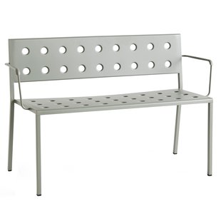 Hay Balcony Eetbank Met Rug- En Armleuning 121 Desert Green