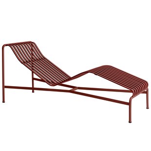 Hay Palissade Chaise Longue Ligbed Iron Red