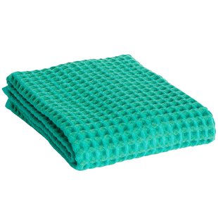 Hay Waffle Handdoek 100x50 Emerald Groen