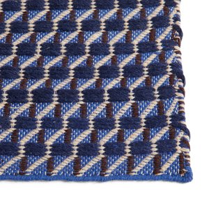 Hay Channel Vloerkleed 60x200 Blauw/wit