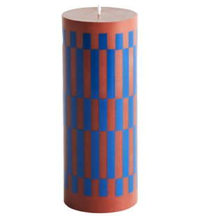 Hay Column Kaars Medium Brown And Blue