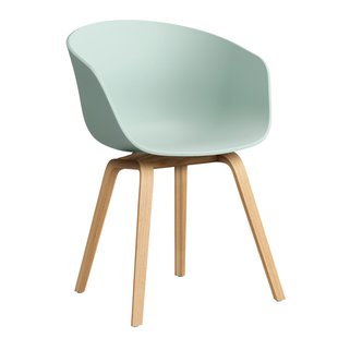 Hay AAC22 Stoel Gelakt Eiken Onderstel Dusty Mint Hay AAC22 Stoel Gelakt Eiken Onderstel Dusty Mint