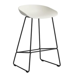 Hay AAS38 Barkruk 65cm Zwart Onderstel Melange Cream