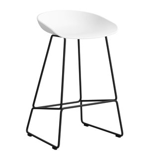 Hay AAS38 Barkruk 65cm Zwart Onderstel White