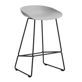 Hay AAS38 Barkruk 65cm Zwart Onderstel Concrete Grey