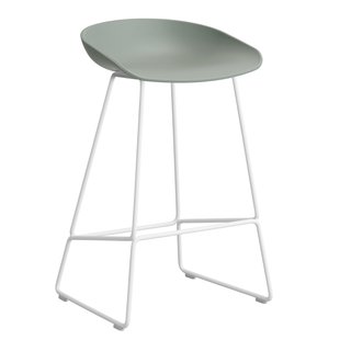 Hay AAS38 Barkruk 65cm Wit Onderstel Fall Green