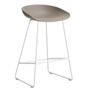 Hay AAS38 Barkruk 65cm Wit Onderstel Khaki