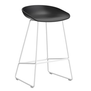 Hay AAS38 Barkruk 65cm Wit Onderstel Black