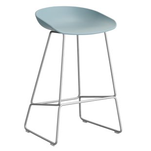 Hay AAS38 Barkruk 65cm Rvs Onderstel Dusty Blue