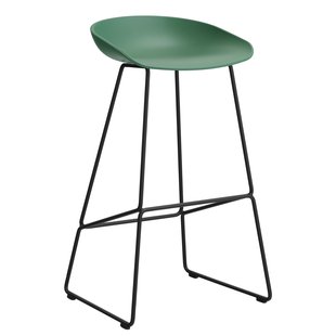 Hay AAS38 Barkruk 75cm Zwart Onderstel Teal Green