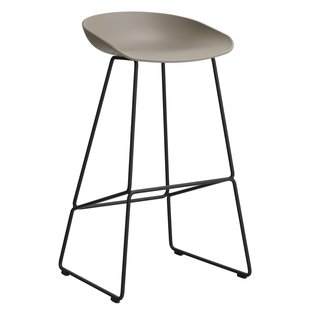 Hay AAS38 Barkruk 75cm Zwart Onderstel Khaki