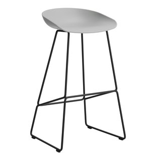 Hay AAS38 Barkruk 75cm Zwart Onderstel Concrete Grey Hay AAS38 Barkruk 75cm Zwart Onderstel Concrete Grey