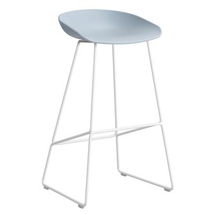 Hay AAS38 Barkruk 75cm Wit Onderstel Slate Blue