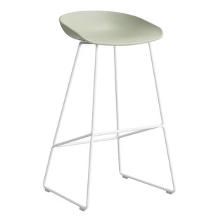 Hay AAS38 Barkruk 75cm Wit Onderstel Pastel Green