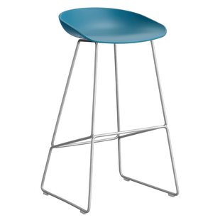 Hay AAS38 Barkruk 75cm Rvs Onderstel Azure Blue