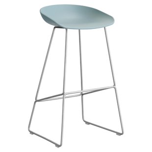 Hay AAS38 Barkruk 75cm Rvs Onderstel Dusty Blue