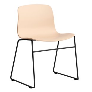 Hay AAC08 Stoel Zwart Onderstel Pale Peach