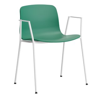 Hay AAC18 Stoel Wit Onderstel Teal Green