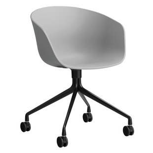 Hay AAC24 Bureaustoel Zwart Onderstel Concrete Grey