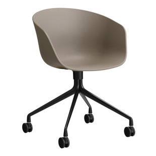 Hay AAC24 Bureaustoel Zwart Onderstel Khaki