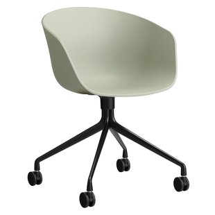 Hay AAC24 Bureaustoel Zwart Onderstel Pastel Green