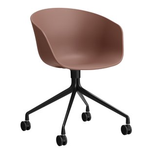 Hay AAC24 Bureaustoel Zwart Onderstel Soft Brick