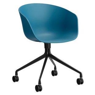 Hay AAC24 Bureaustoel Zwart Onderstel Azure Blue