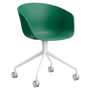 Hay AAC24 Bureaustoel Wit Onderstel Teal Green