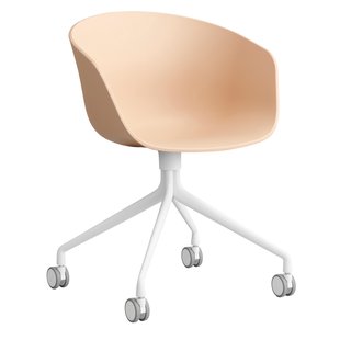 Hay AAC24 Bureaustoel Wit Onderstel Pale Peach