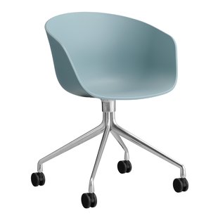 Hay AAC24 Bureaustoel Aluminium Onderstel Dusty Blue