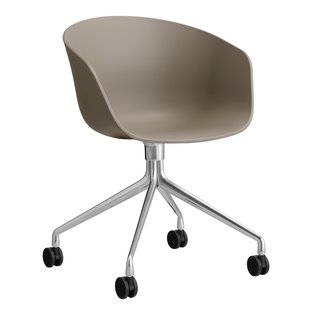 Hay AAC24 Bureaustoel Aluminium Onderstel Khaki