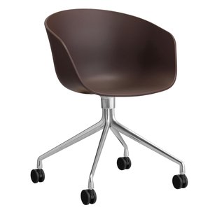Hay AAC24 Bureaustoel Aluminium Onderstel Raisin