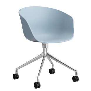 Hay AAC24 Bureaustoel Aluminium Onderstel Slate Blue