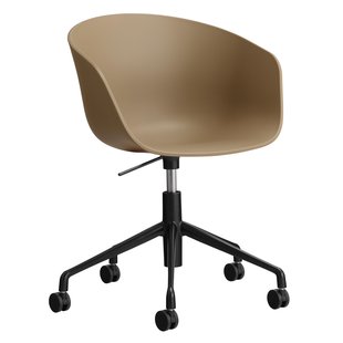 Hay AAC52 Bureaustoel Zwart Onderstel Clay
