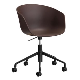 Hay AAC52 Bureaustoel Zwart Onderstel Raisin