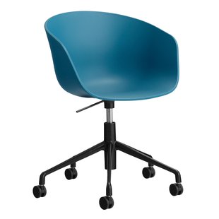 Hay AAC52 Bureaustoel Zwart Onderstel Azure Blue