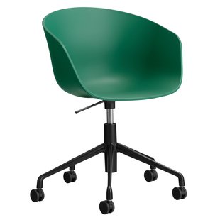 Hay AAC52 Bureaustoel Zwart Onderstel Teal Green
