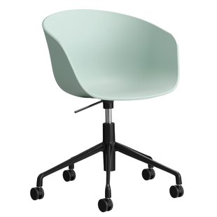 Hay AAC52 Bureaustoel Zwart Onderstel Dusty Mint
