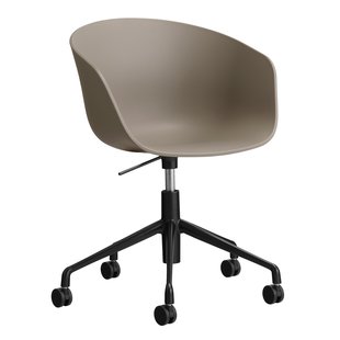 Hay AAC52 Bureaustoel Zwart Onderstel Khaki