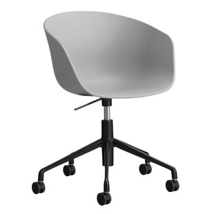 Hay AAC52 Bureaustoel Zwart Onderstel Concrete Grey