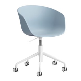 Hay AAC52 Bureaustoel Wit Onderstel Slate Blue