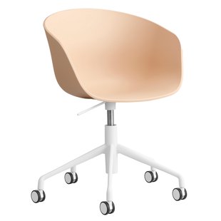 Hay AAC52 Bureaustoel Wit Onderstel Pale Peach