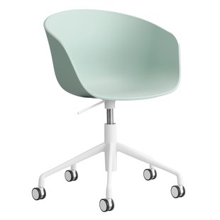 Hay AAC52 Bureaustoel Wit Onderstel Dusty Mint