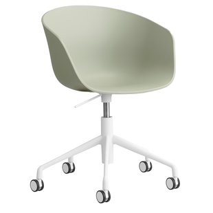 Hay AAC52 Bureaustoel Wit Onderstel Pastel Green Hay AAC52 Bureaustoel Wit Onderstel Pastel Green