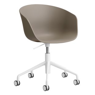 Hay AAC52 Bureaustoel Wit Onderstel Khaki