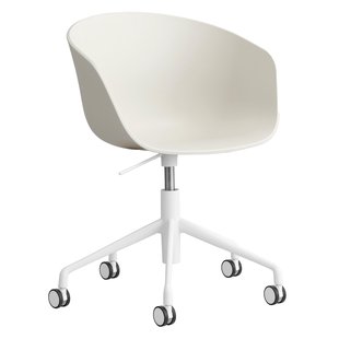 Hay AAC52 Bureaustoel Wit Onderstel Melange Cream